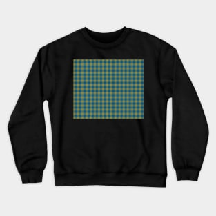 Blue / Yellow / Green "Fabric" check pattern - version two Crewneck Sweatshirt